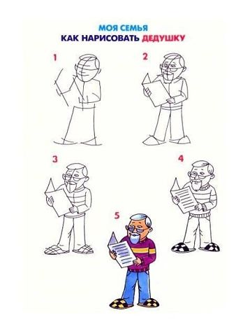 рисуем семью