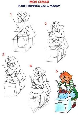 рисуем семью