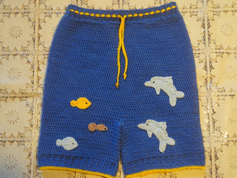 Комплект крючком для мальчика