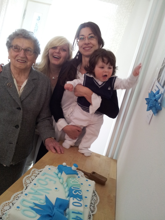 Battesimo di Leonardo. ...наши  крестины!