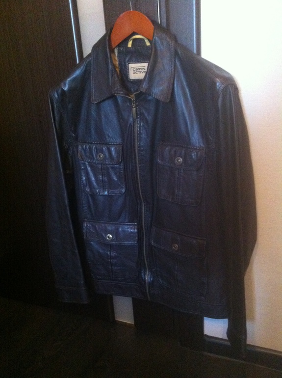 Мужская кожаная куртка Camel Activ. L, 6500руб.