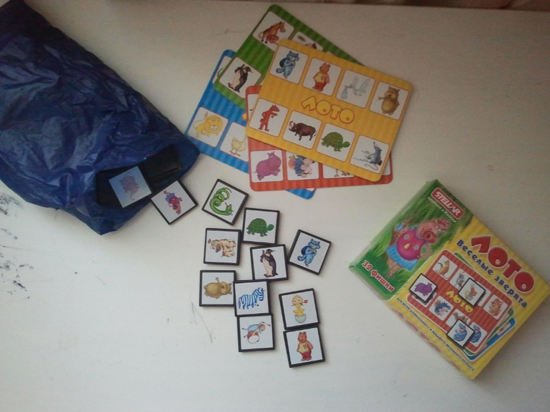 Простенькое детское лото