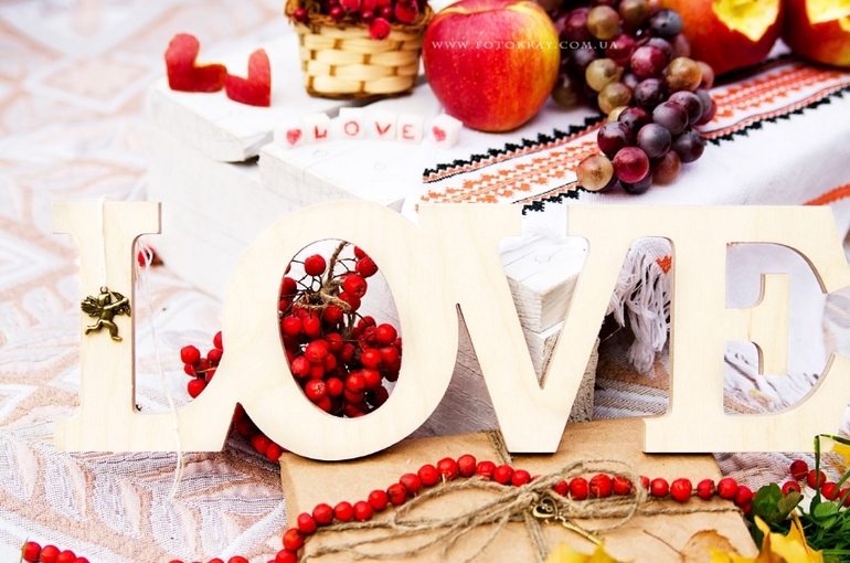 Декор для осенней фотосессии   Love Story....