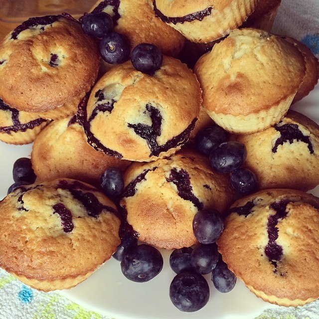 Маффины с голубикой