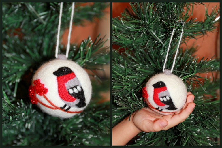 Новогодние игрушки - валяшки))