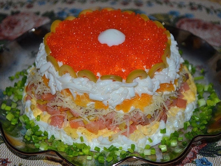 Слоеный салат 