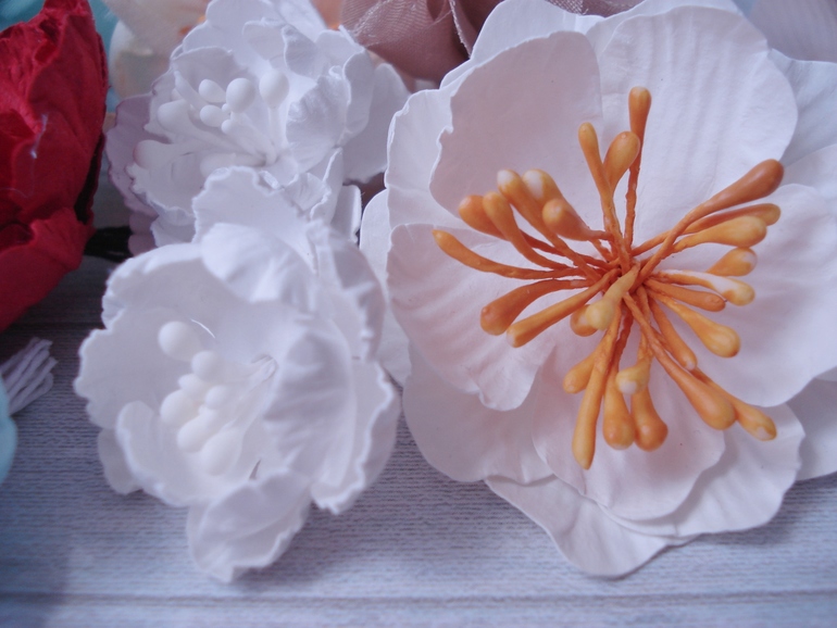 И мои самодельные цветы)