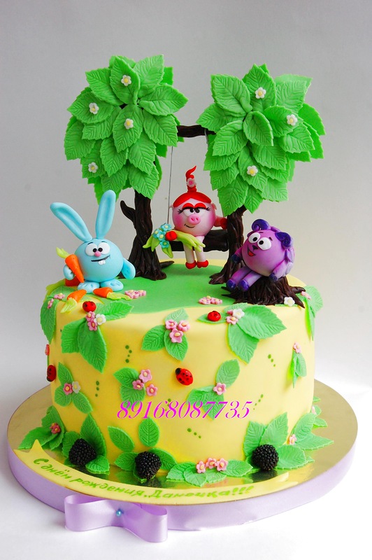 торт смешарики