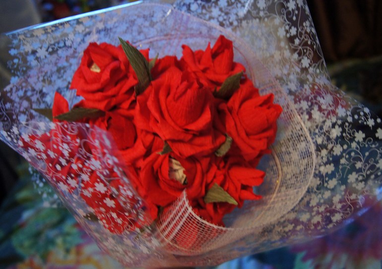 еще букетик) 11 роз)