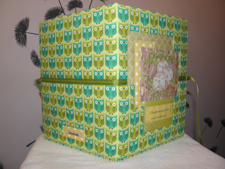 Папочка-обложка для свидетельств о рождении двух деток