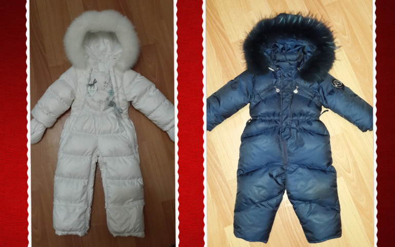 Комбезы для девочки зима 80см +-6