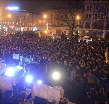 ЛЬВОВ. Митинг за ЕвроСоюз!