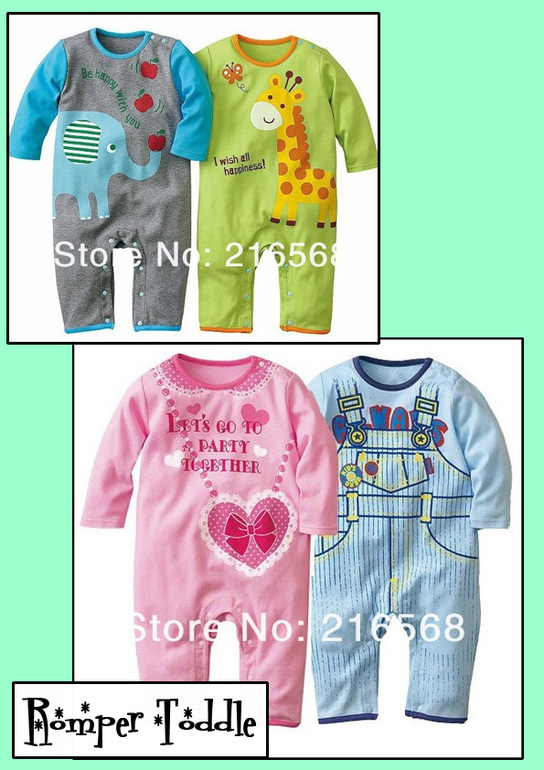 1860 тг. Яркие комбинезоны детские от Romper Toddle