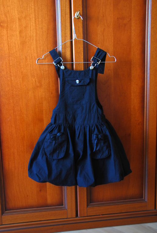 Черный сарафан(можно для школы) Испания 6-9 лет - 600 руб