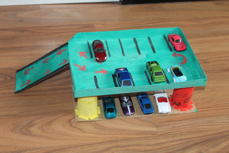 Сделали с сыночком парковку