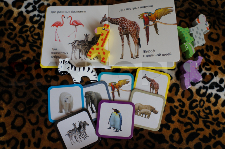 Развивающий набор карточек+игрушки+книга