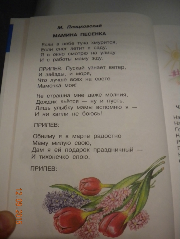 Текст песни мамин