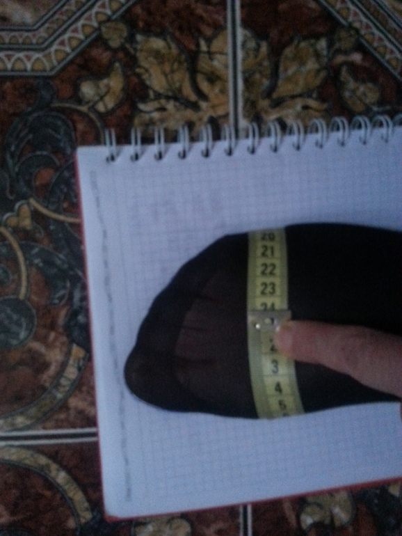 Мерки моей стопы....