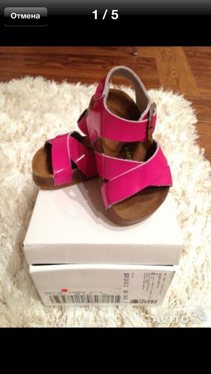 Сандали Benetton новые 18 р-р 500 руб