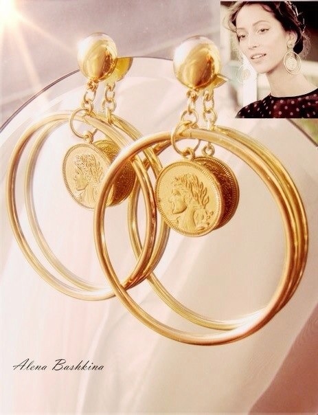Серьги в стиле Dolce&Gabbana; spring-summer 2014 (1100 руб)