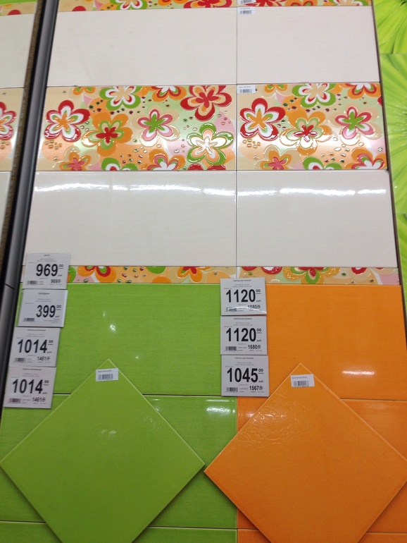 Как вам живется с яркой плиткой?