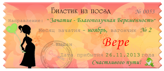 мой билетик. 26.11.2013 будет вторая годовщина