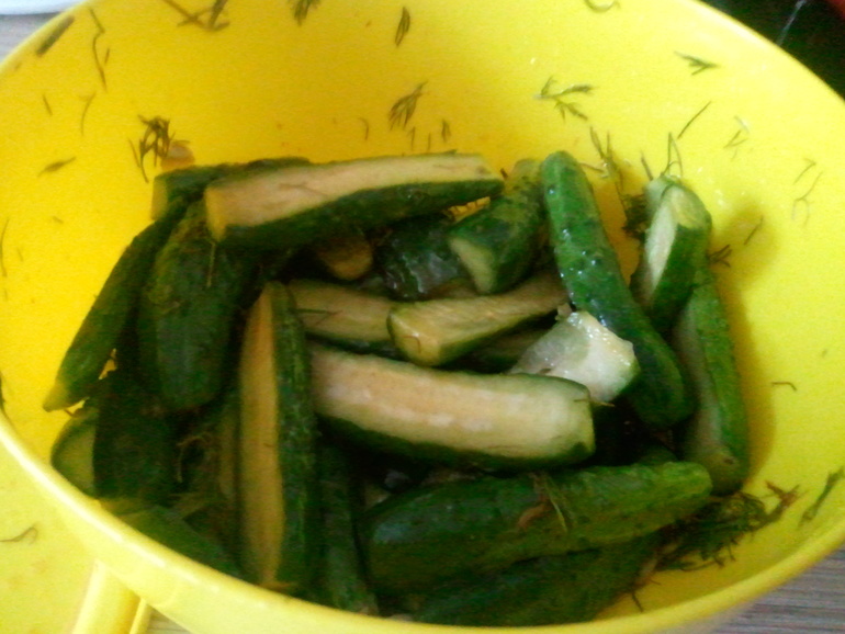 Огурчики по-корейски.