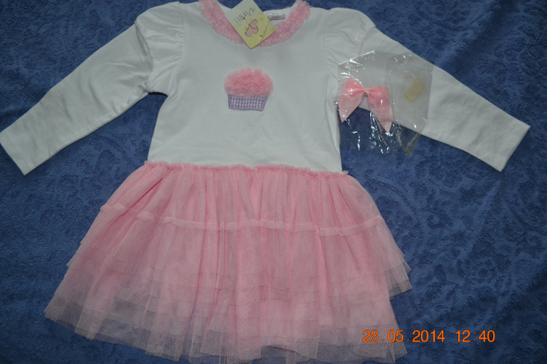 Платье с заколкой, раз86- 92 см, 600 руб