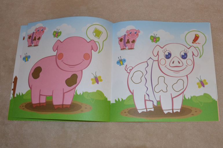 Наклейки, раскраски, найди отличие - 3 в 1